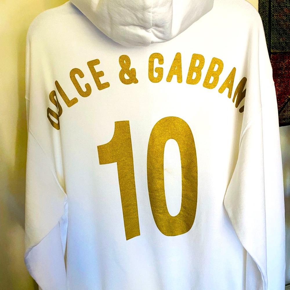DOLCE & GABBANA PLAYER WARM UP HOODIE